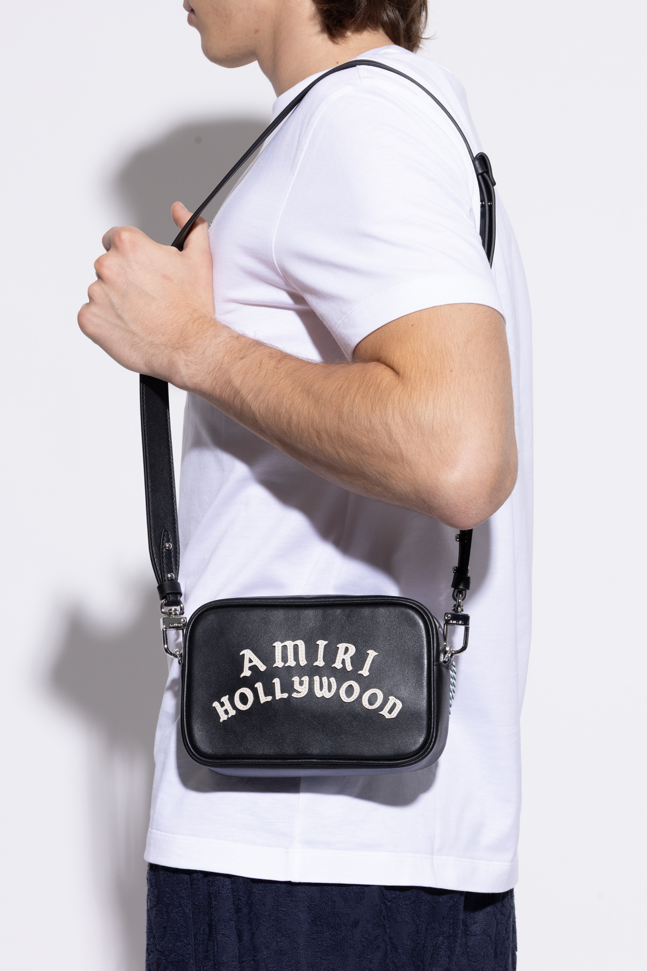 ショルダーバッグ AMIRI FW25 AMIRI HOLLYWOOD CAMERA CASE (AMBGCM1028 BLACK) Amiri Hollywood Camera Case in Black | FWRD